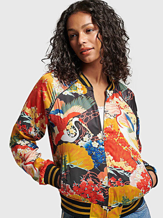 Jacket with multicolour print - 1