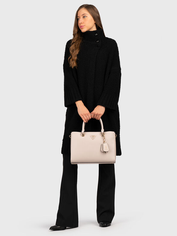 Black wool blend coat - 2