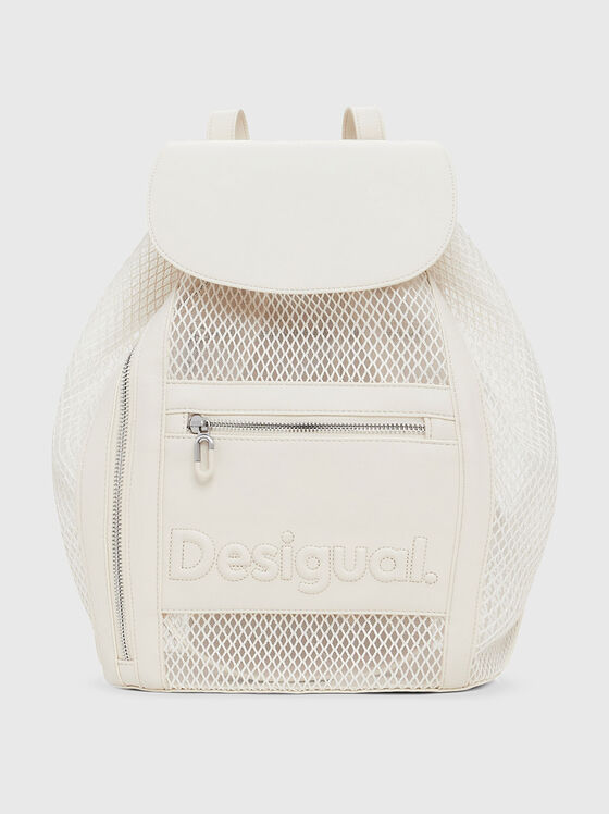 Blue backpack with mesh details - 1
