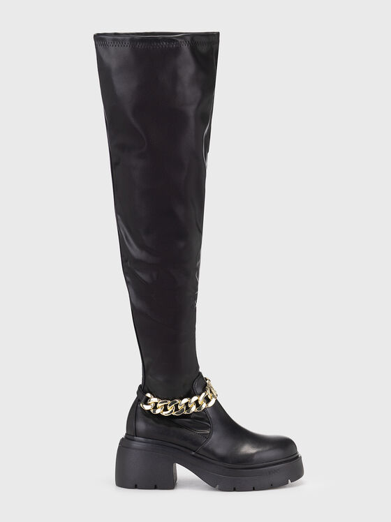 CARRIE 23 boots with accent chain - 1