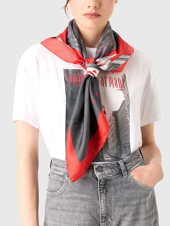 Scarf with print - 2