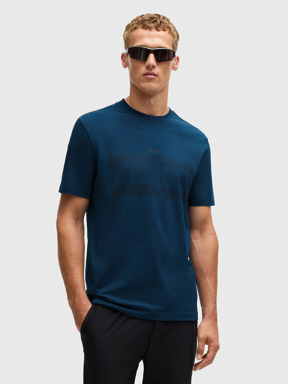 Black T-shirt with print - 1