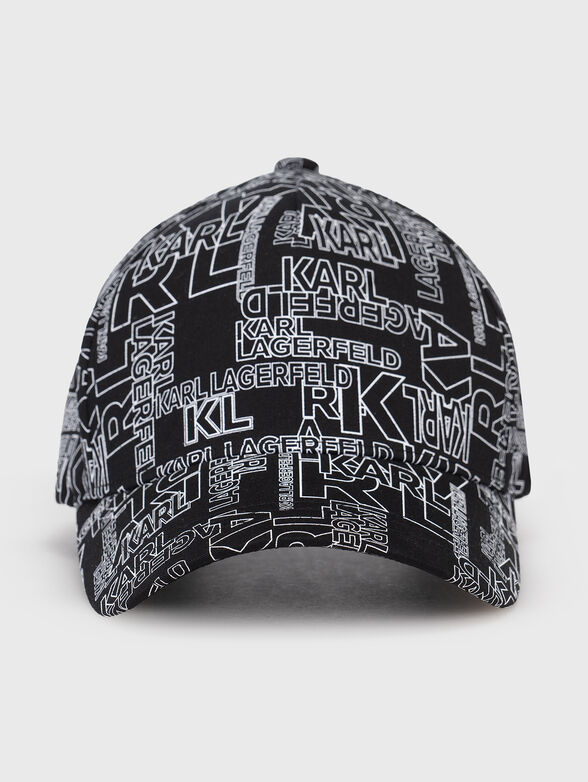 Baseball cap with black print - 1