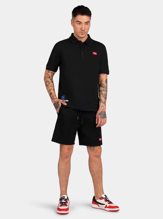 Tricou polo TUTAK de culoare neagră - 2