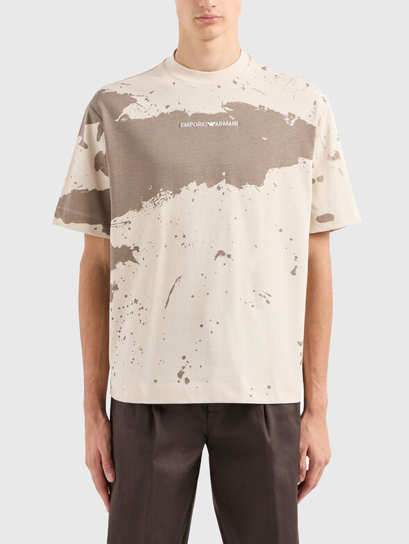 T-shirt with oval neckline - 1