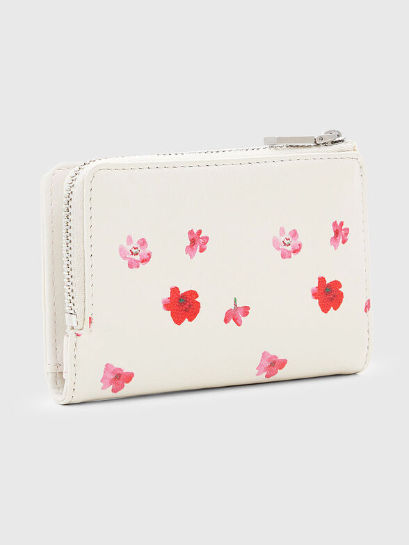 Small black wallet with floral print - 2