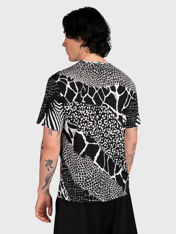Cotton T-shirt with animal print - 2
