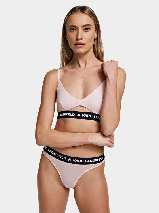 Tanga roz cu logo - 1