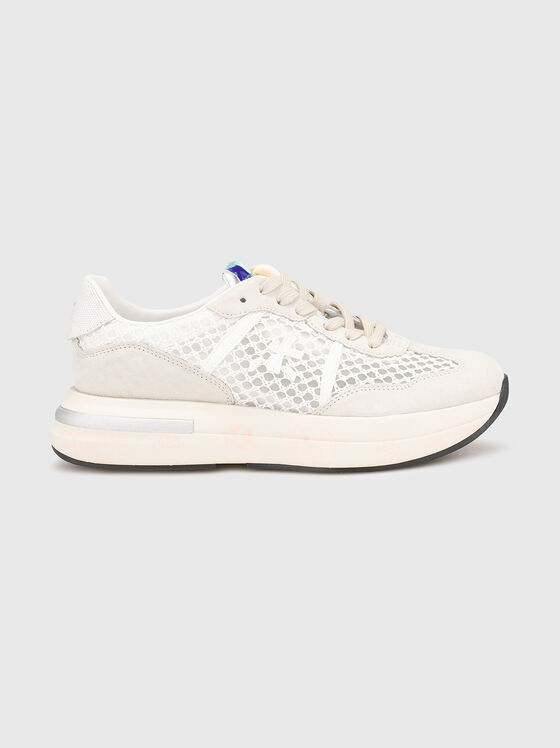 CASSIE suede and textile sneakers - 1