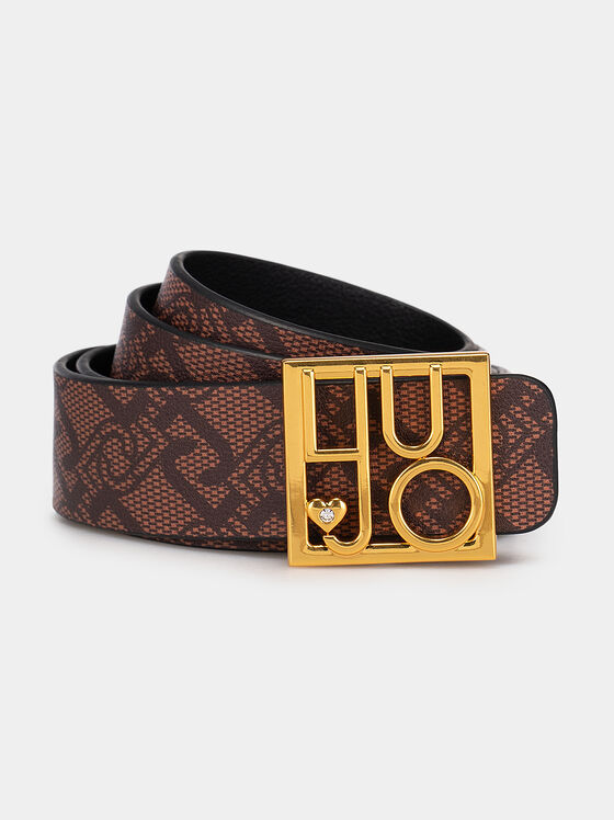 Belt with monogram logo print - 1