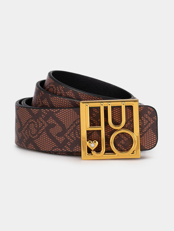 Belt with monogram logo print - 1