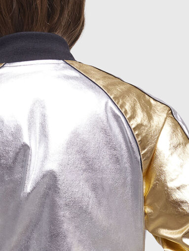 Bomber jacket with metallic effect - 4