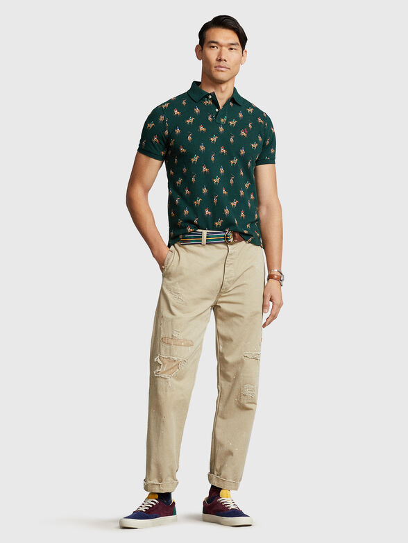 Monogram-logo print Polo Shirt - 2