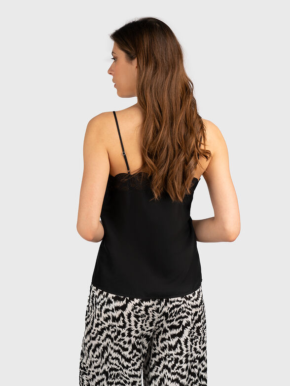 Silk top with animal print - 3