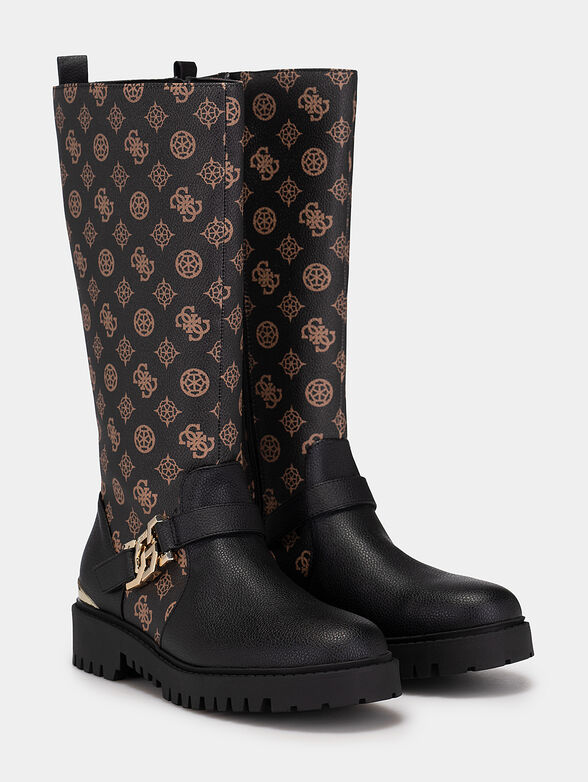 ORYN faux leather boots with 4G logo print - 2