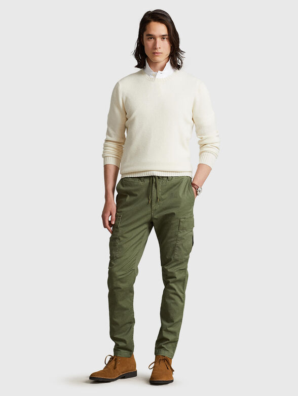 Cashmere sweater in ecru  - 2