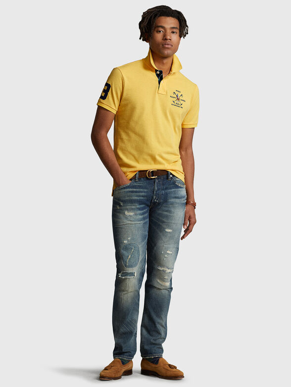 Yellow Polo-shirt with embroidery - 2