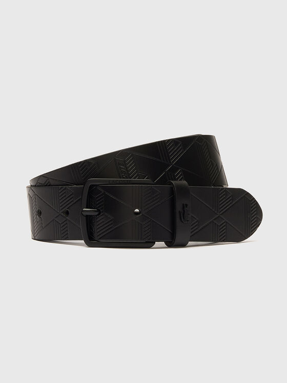 Curea din piele cu logo monogramă - 1