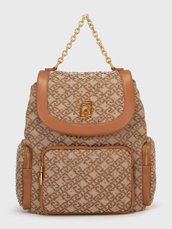 Rucsac cu imprimeu cu monogramă - 1