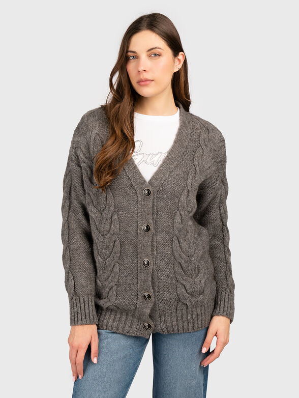 GINNY knitted cardigan with buttons - 1