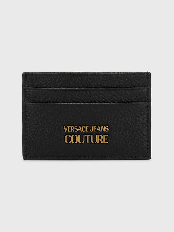 Leather cardholder with logo accent - 1