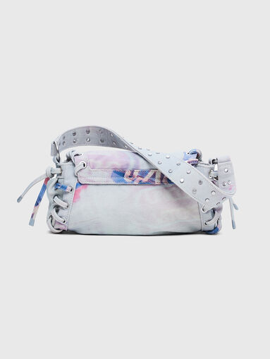 Small denim bag with print - 3