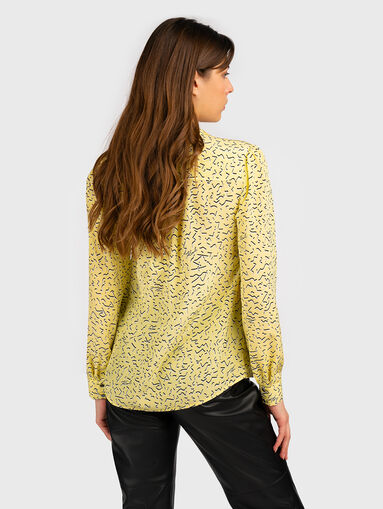 Silk shirt in yellow - 3
