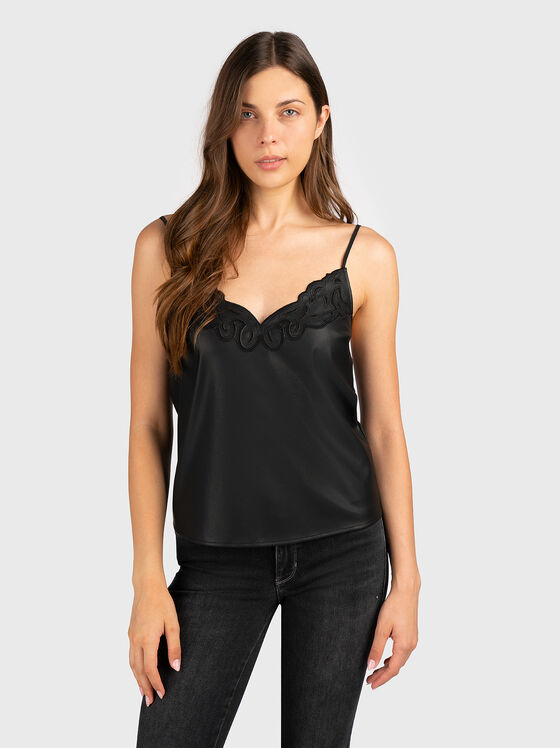 MELINDA black top from eco leather - 1