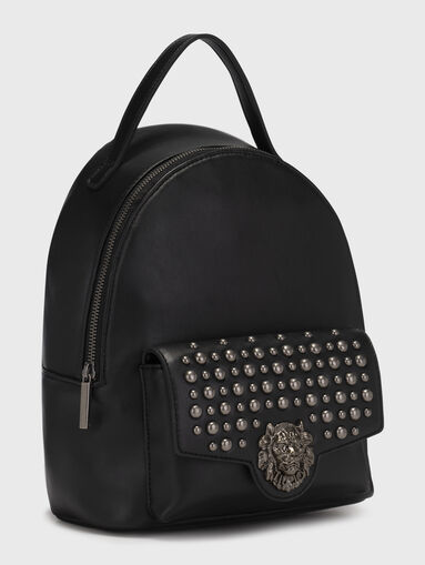 Black backpack with silver studs - 3