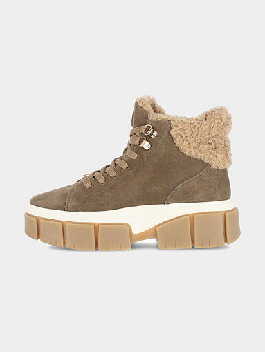 KEYLA ankle boots with faux fur accent - 4
