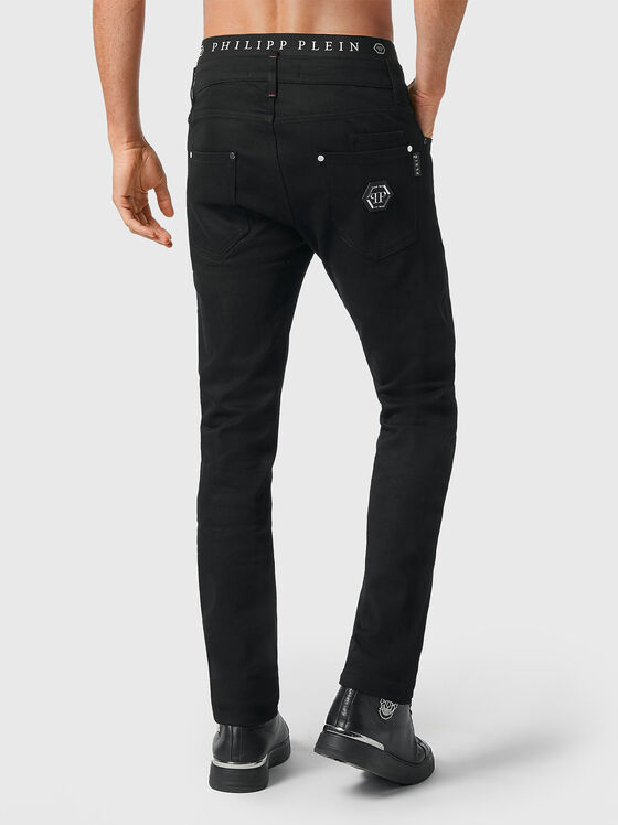 Black logo jeans - 2