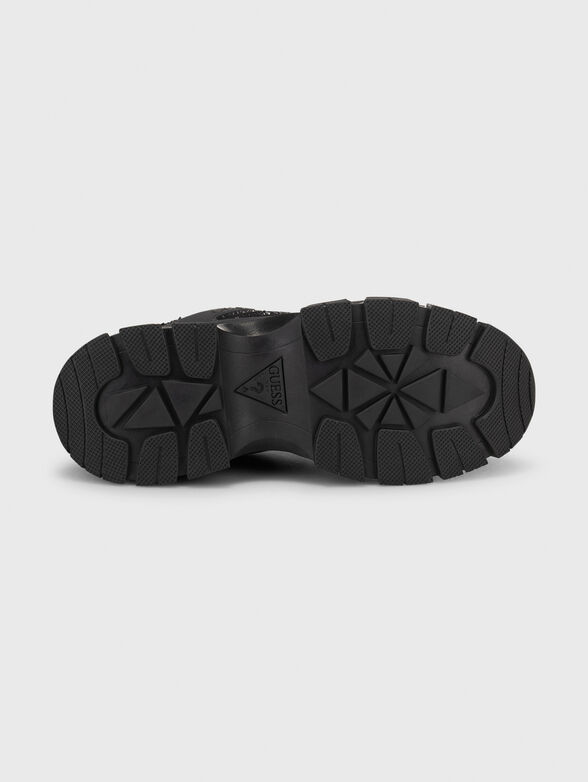 BISUN black sneakers with applied rhinestones - 5