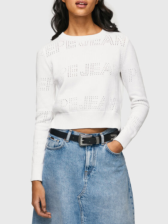 TIERNEY sweater with logo perforations - 1