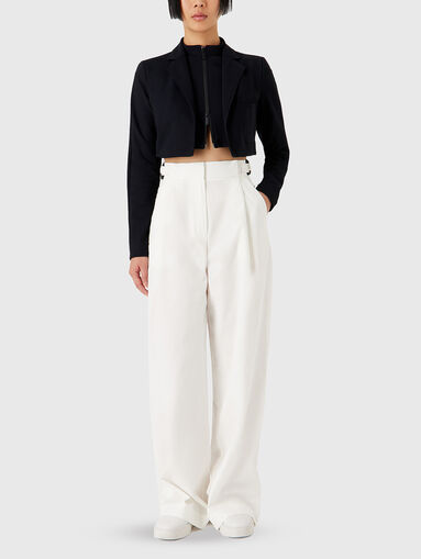 White trousers with darts - 5