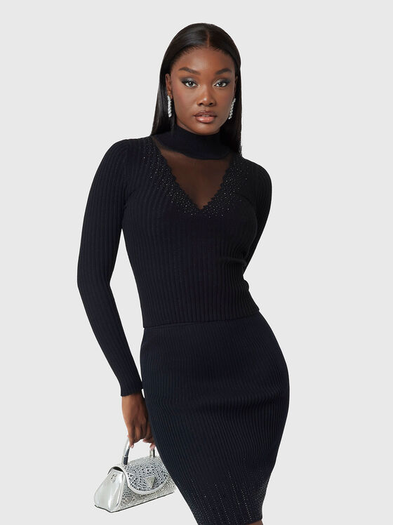 Rochie ALICE cu pietricele aplicate - 1