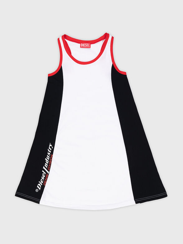 Sleeveless dress with logo detail - 1