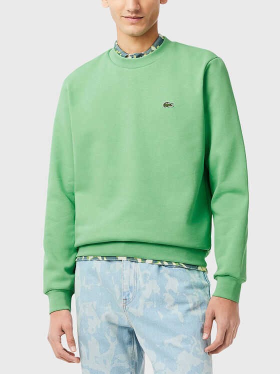 Black sweatshirt with logo accent  - 1