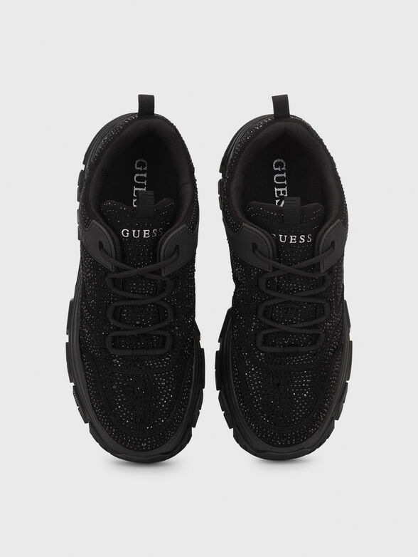 BISUN black sneakers with applied rhinestones - 6