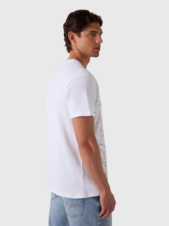 Cotton T-shirt with logo embroidery - 3