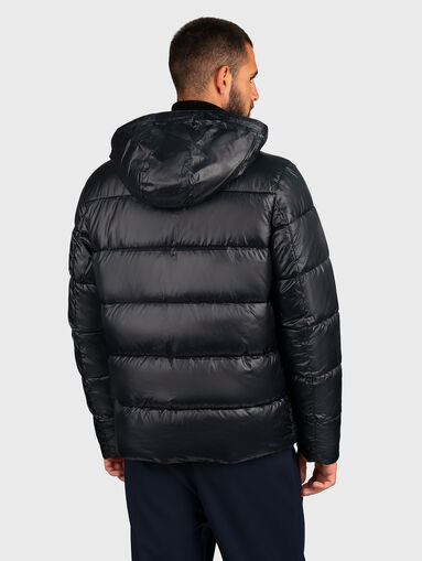 Black puffer jacket with capped effect - 3