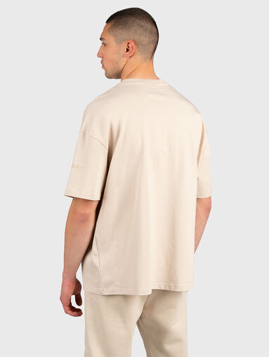 JADEN beige oversized T-shirt - 3