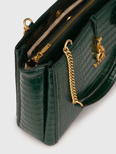 JAMES black bag with croc effect - 5
