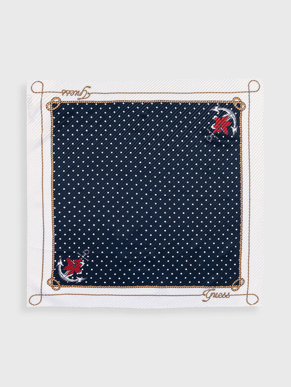 ELIZABETH square scarf with print - 2