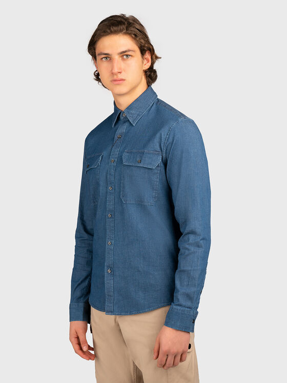 Cămașă cu efect denim - 1