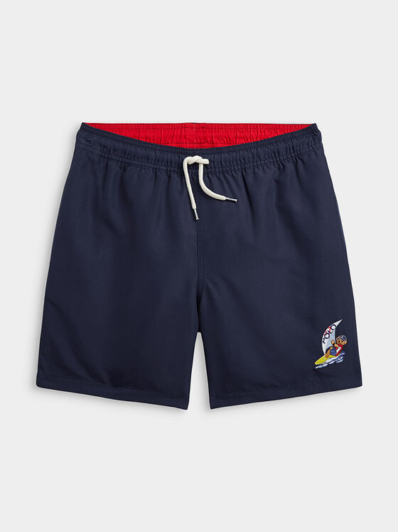 Costum de baie bleumarin cu accent Polo Bear - 1