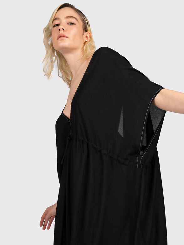 HOTEL KARL printed kaftan in black - 4