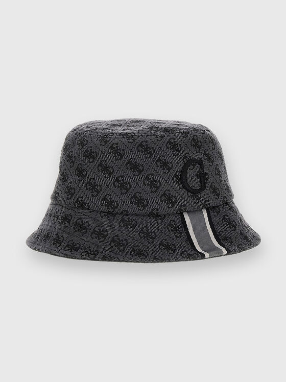 Pălărie cu monogramă imprimată - 1