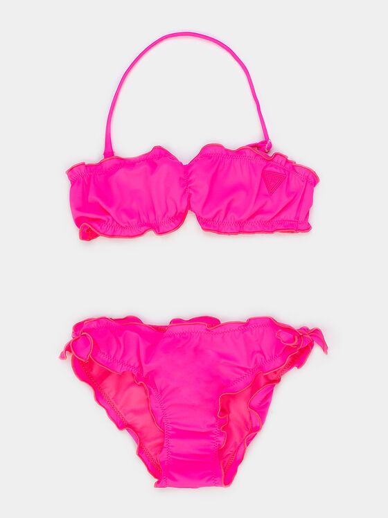 Two-piece swimsuit in fuxia color - 1