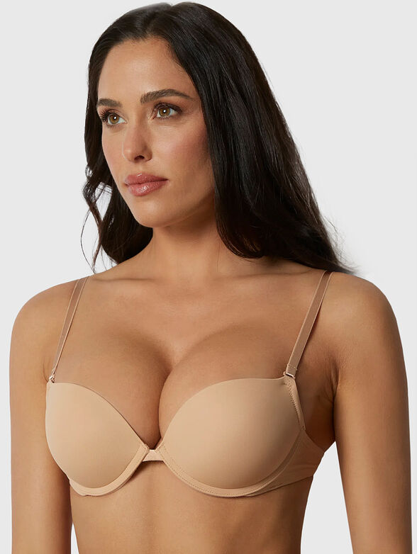 NEW JUSTIN beige bra with removable straps - 1
