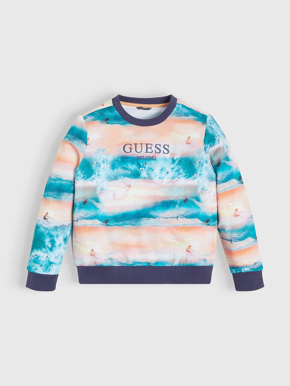 Sweatshirt with nautical print - 1